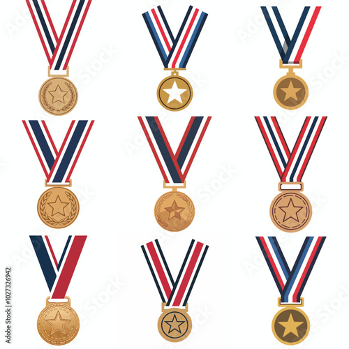 collection of gold silver medal achievement 