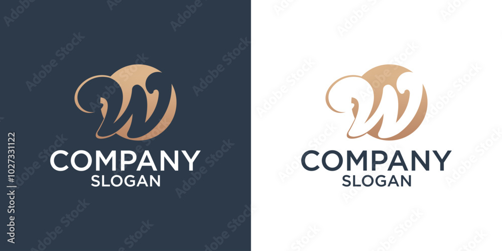 Fototapeta premium collection of letter w abstract monogram logo design vector
