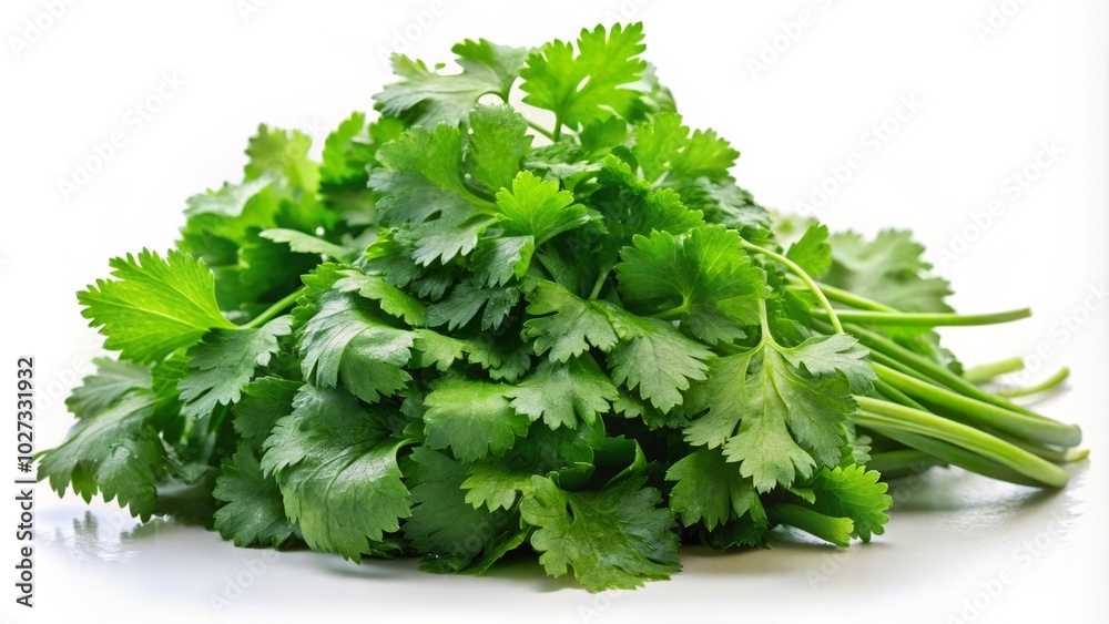 Fresh organic cilantro, vibrant and aromatic, enhances culinary dishes while offering numerous health benefits, including antioxidants, anti-inflammatory properties, and rich vitamins for overall Fresh organic cilantro, vibrant and aromatic, enhances culinary dishes while offering numerous health benefits, including antioxidants, anti-inflammatory properties, and rich vitamins for overall