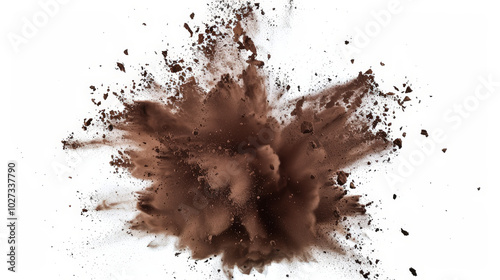 chocolate brown paint color powder explosion