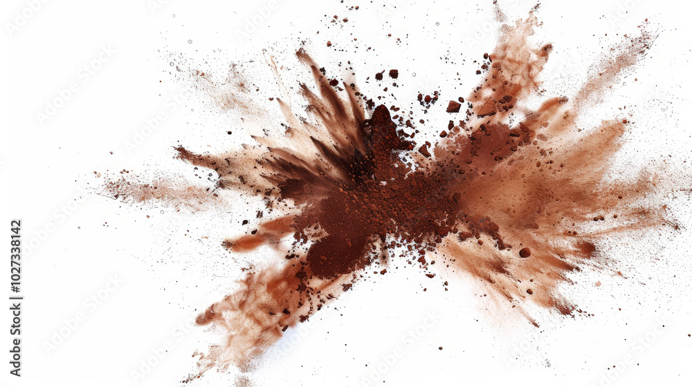 chocolate brown paint color powder explosion