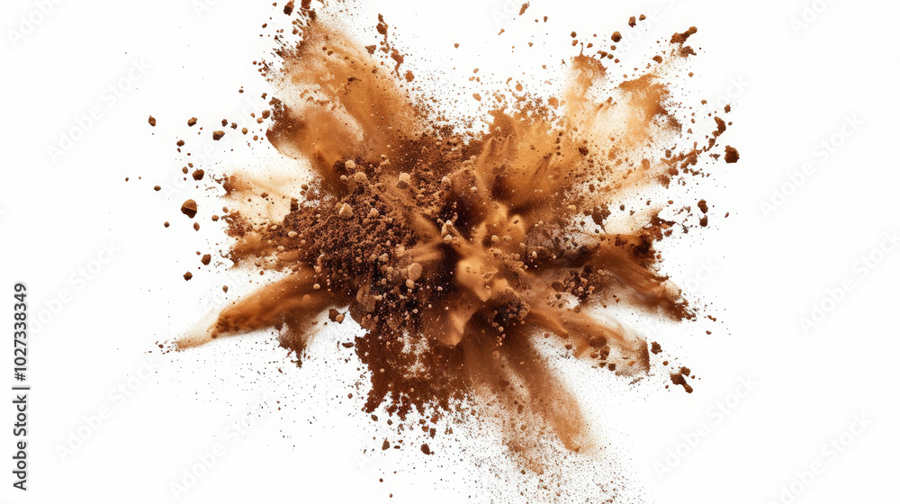 chocolate brown paint color powder explosion