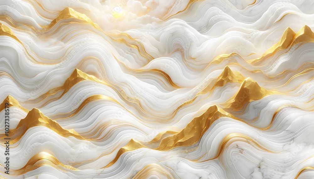 white gold marble texture background with smooth transition,generative ai white gold marble texture background with smooth transition,generative ai