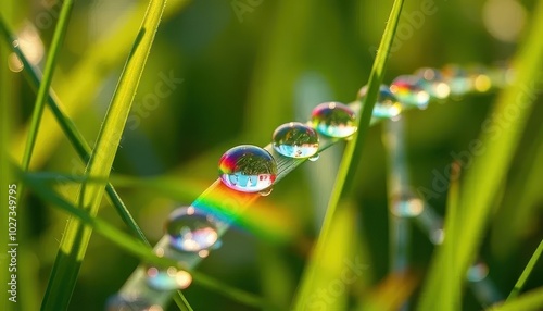 grass with drops