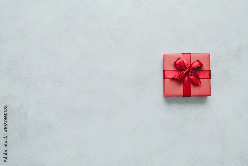 Christmas gifts box on festive background