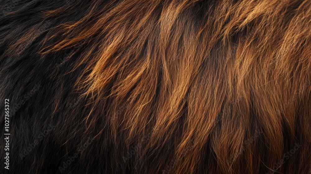Close-up Texture of Brown and Black Animal Fur Close-up Texture of Brown and Black Animal Fur