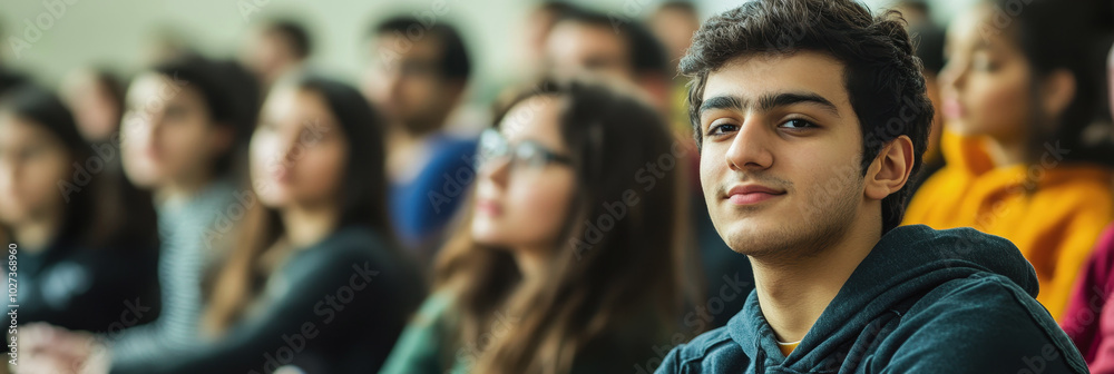 Fototapeta premium International Students' Day. the younger generation. students