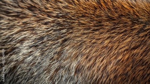 Close-Up of Brown and Black Animal Fur