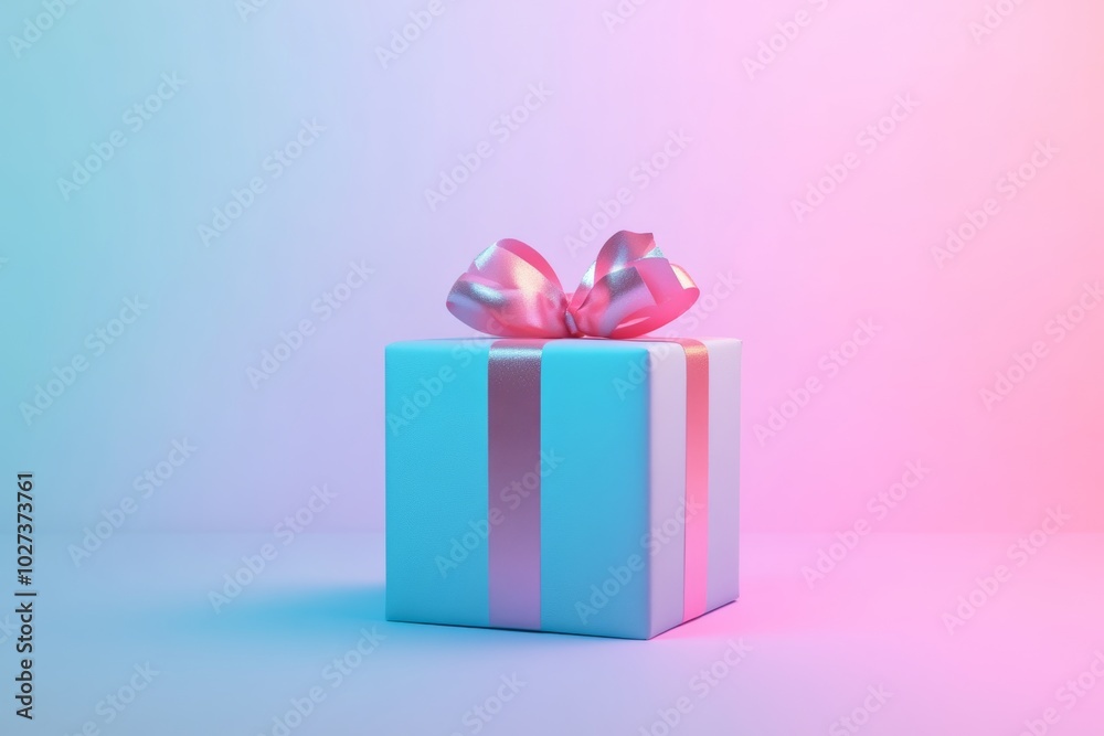 Christmas gifts box on festive background Christmas gifts box on festive background