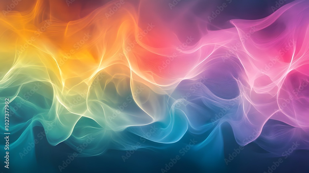 custom made wallpaper toronto digitalAbstract waves colorful background