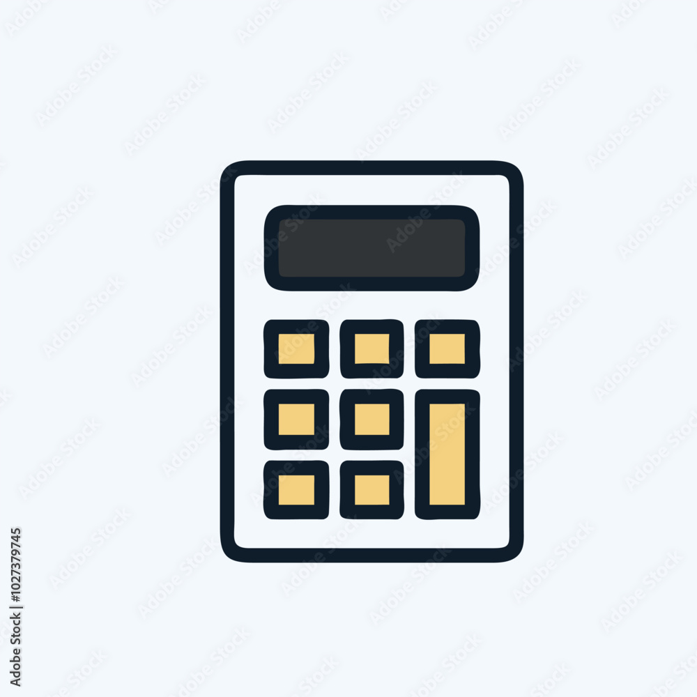 Calculator icon vector art image set. Calculator icon vector art image set.