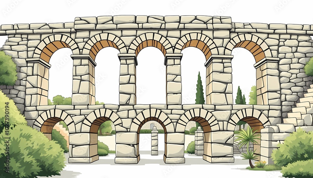 Fototapeta premium Marble Aqueducts in Provence