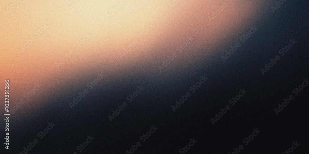 Gradient background with coal black and pale orange tones, featuring smooth radial gradients and a light, atmospheric blur , noise texture effect