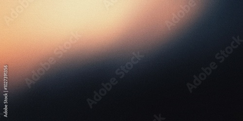 Gradient background with coal black and pale orange tones, featuring smooth radial gradients and a light, atmospheric blur , noise texture effect