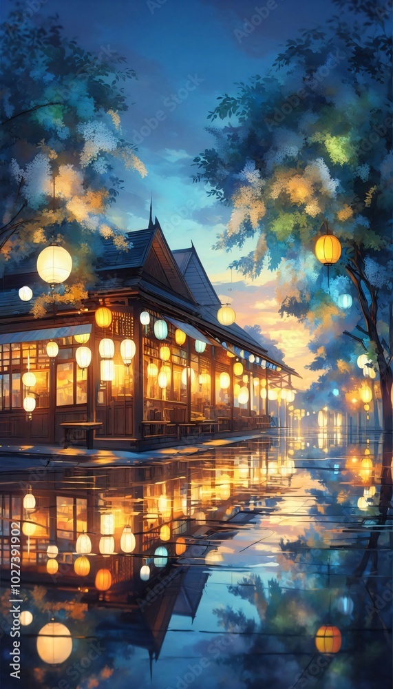 Naklejka premium Panoramic view of the historic city center, showcasing ancient architecture and bustling streets