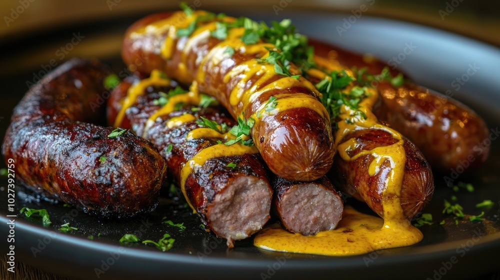 Savory Choucroute Garnie with Sausages and Mustard Sauce Savory Choucroute Garnie with Sausages and Mustard Sauce