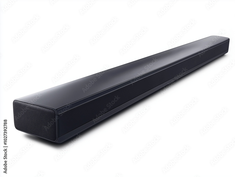 Soundbar in Sleek Titanium: Slim and Powerful, Enhancing Your Entertainment Setup