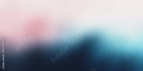 Gradient background with coal black, soft blue, and pale pink tones, with gentle radial gradients and a subtle, misty blur, noise texture effect