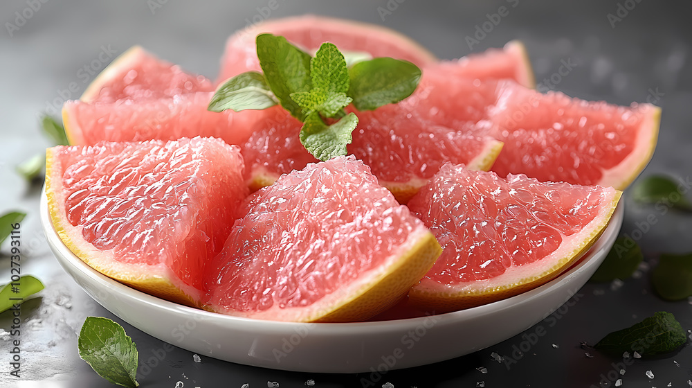 Pomelo fruit with cut in half isolated on white background. Pomelo fruit with cut in half isolated on white background.
