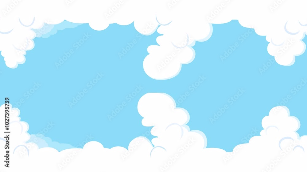 blue sky with clouds