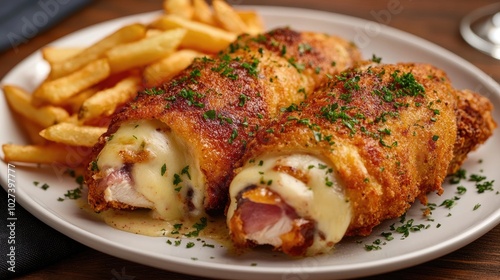 Delicious Chicken Cordon Bleu Presentation Style