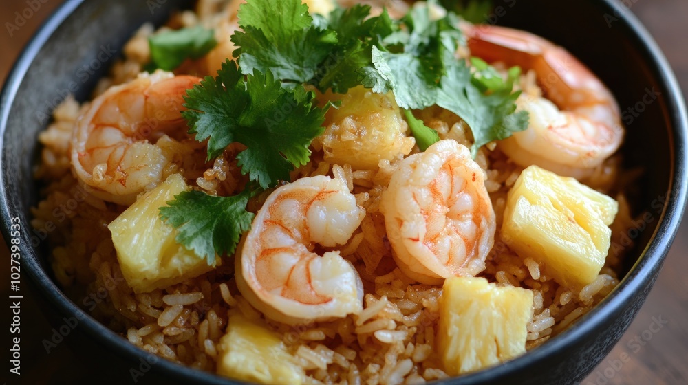 Thai Style Fried Rice with Pineapple and Shrimp Thai Style Fried Rice with Pineapple and Shrimp