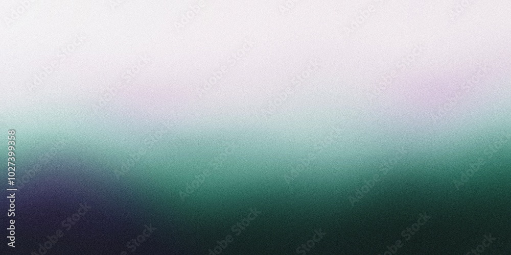 Obraz premium Gradient background with forest green and soft lavender tones, with smooth radial gradients and a gentle blur, noise texture effect