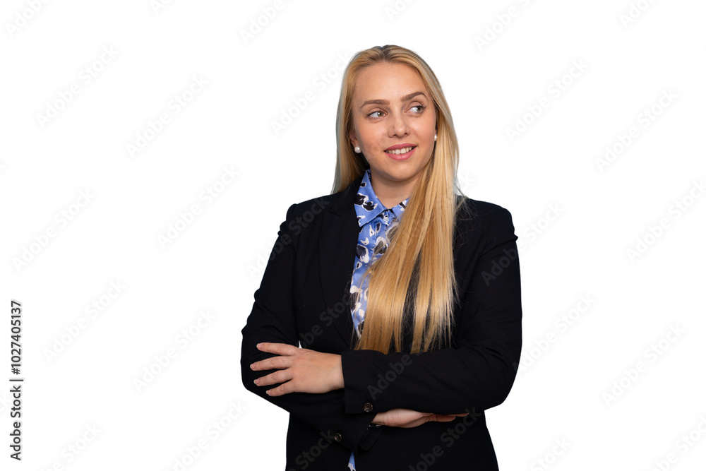 Confident young businesswoman with a professional demeanor