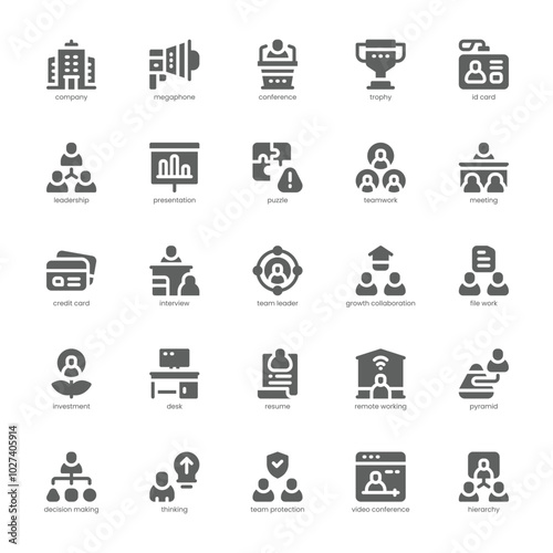 Business Collaboration icon pack for your website, mobile, presentation, and logo design. Business Collaboration icon glyph design. Vector graphics illustration and editable stroke.