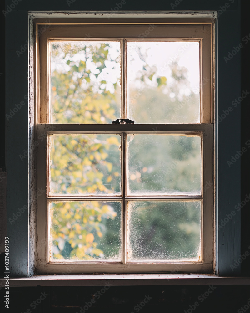 Fototapeta premium double-pane windows with thick insulation