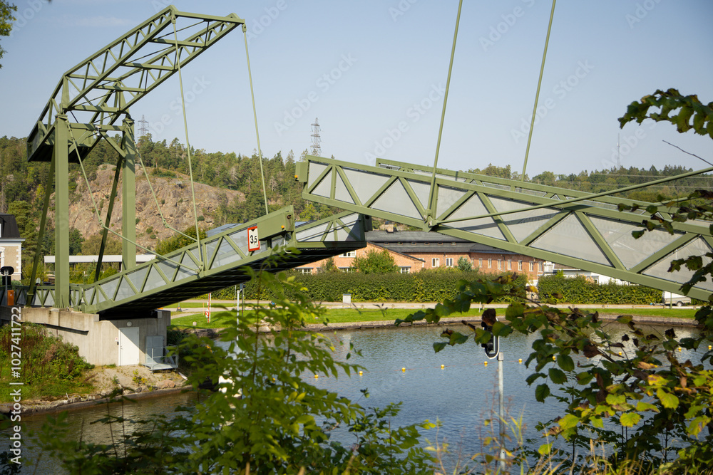 Fototapeta premium old bridge over the river