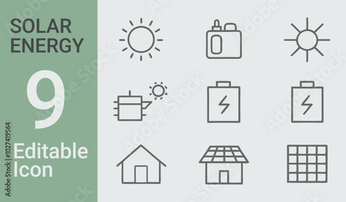 A picture of 9 solar bundle a house and a house with the words solar on it	
