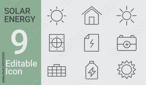 A picture of 9 solar bundle a house and a house with the words solar on it	
