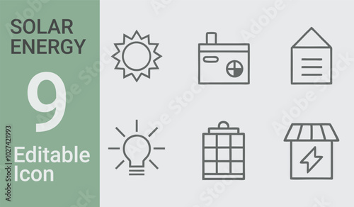 A picture of 9 solar bundle a house and a house with the words solar on it	
