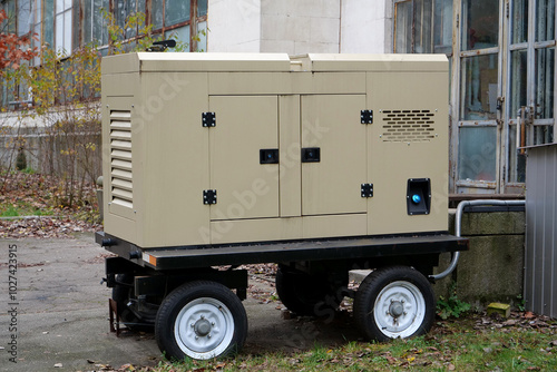 Canvas Print Mobile trailer type power station is an independent, complete power generator
