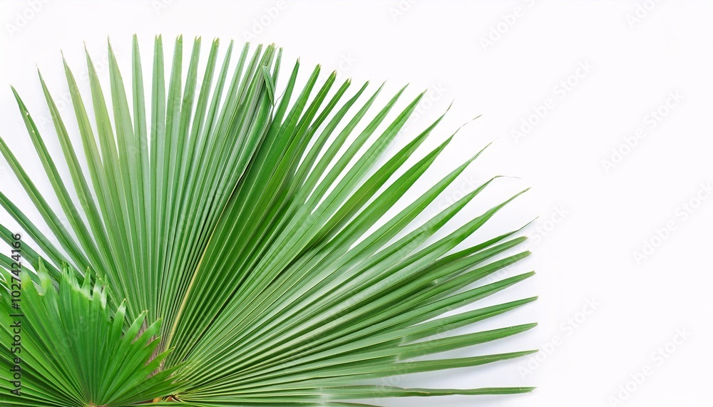 Obraz premium Flat lay image featuring fresh green grass with empty space for text.