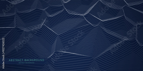 Abstract  background grid from  lines on blue. Technology texture effect concept.