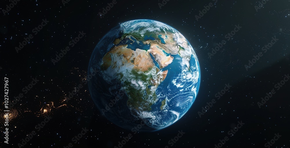 Fototapeta premium planet earth in space