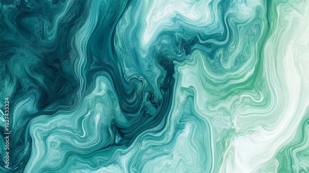 Mesmerizing Teal Fluid Art Abstract Liquid Marble Background Mesmerizing Teal Fluid Art Abstract Liquid Marble Background