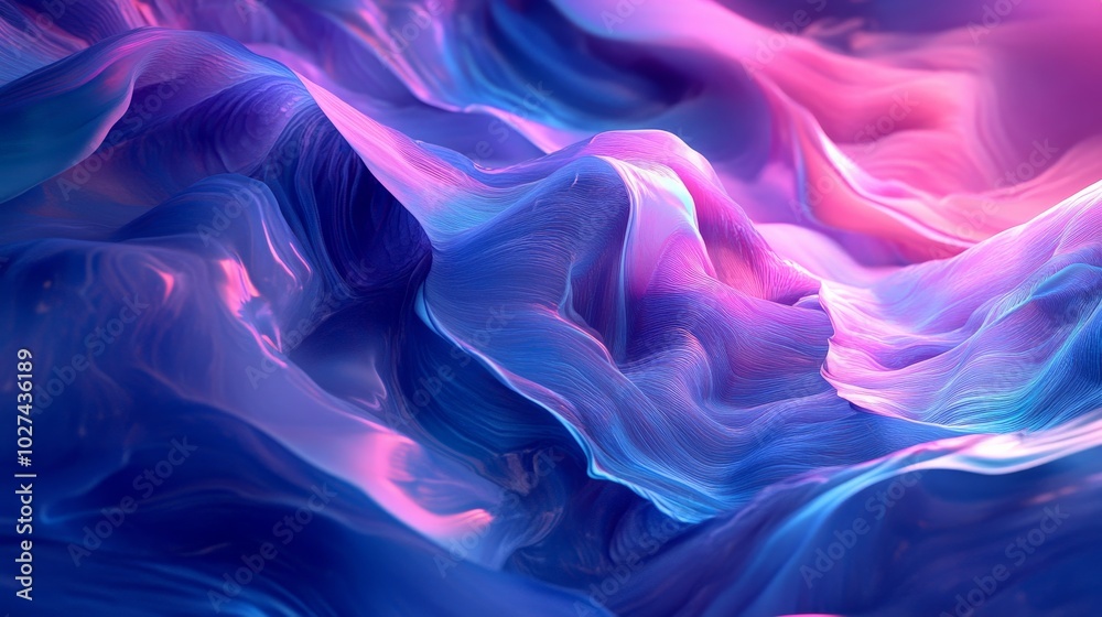 Mesmerizing Waves of Color: An Abstract Landscape