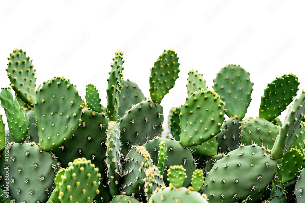 Beautiful big green cactus on white background Beautiful big green cactus on white background