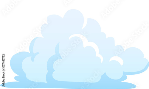 White fluffy clouds float gently against a bright blue sky embodying a peaceful and calming scene typical of a sunny afternoon outdoors.