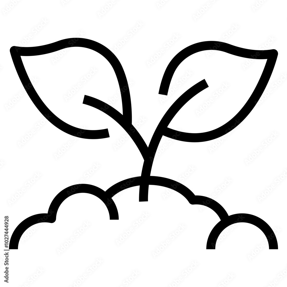 Obraz premium Plant Icon For Illustration