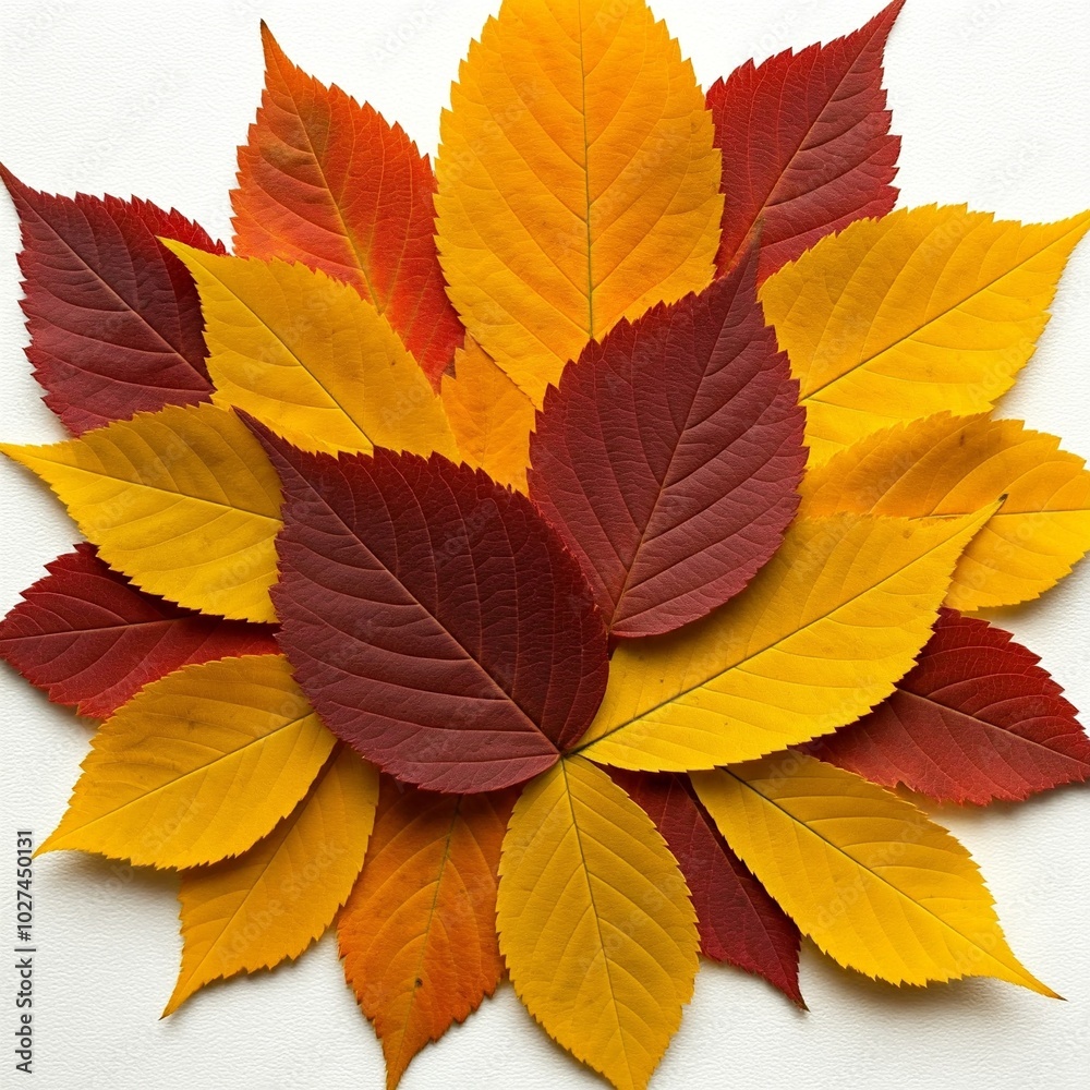 autumn leaves isolated on white autumn leaves isolated on white