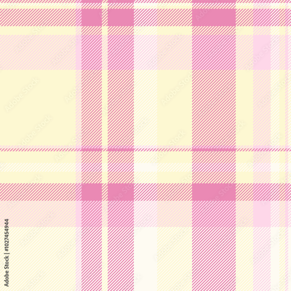 Lined background plaid tartan, bed seamless fabric check. Amazing pattern vector texture textile in lemon chiffon and pink colors. Lined background plaid tartan, bed seamless fabric check. Amazing pattern vector texture textile in lemon chiffon and pink colors.