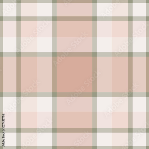 Styled background plaid vector, seventies fabric seamless pattern. Decorate tartan texture check textile in pastel and white colors.