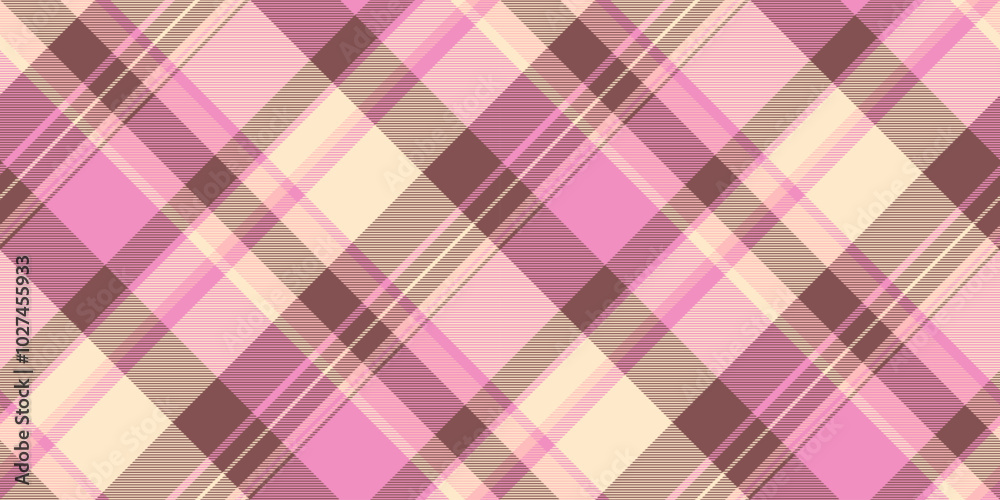 Horizontal background plaid texture, tiny vector tartan seamless. Slim textile check fabric pattern in red and pink colors. Horizontal background plaid texture, tiny vector tartan seamless. Slim textile check fabric pattern in red and pink colors.