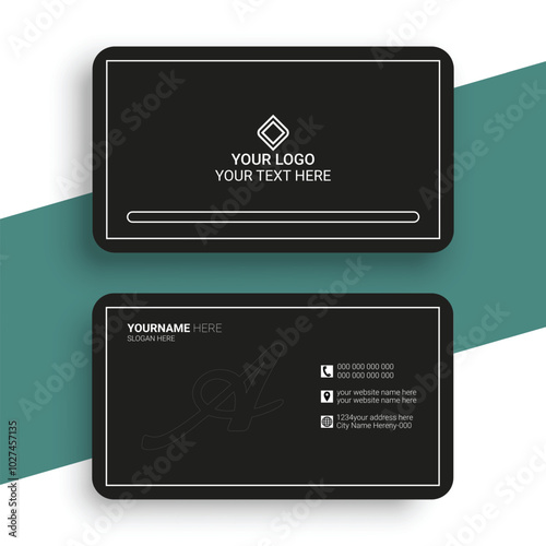 creative and elegant company business card template design