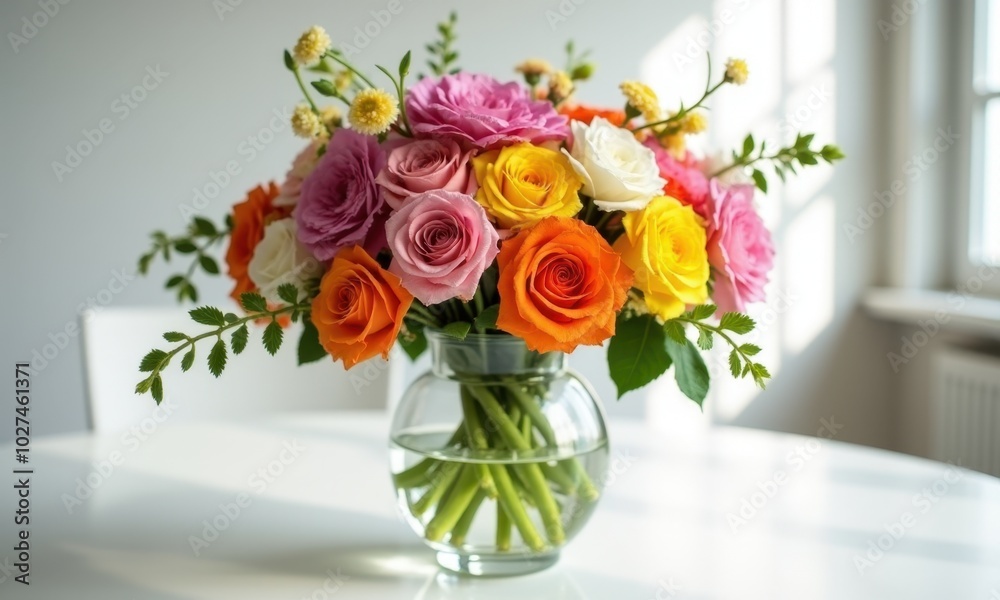 Spring flower bouquet for interior decoration. Spring flower bouquet for interior decoration.