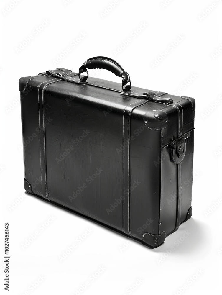 Black suitcase isolated on white background Black suitcase isolated on white background